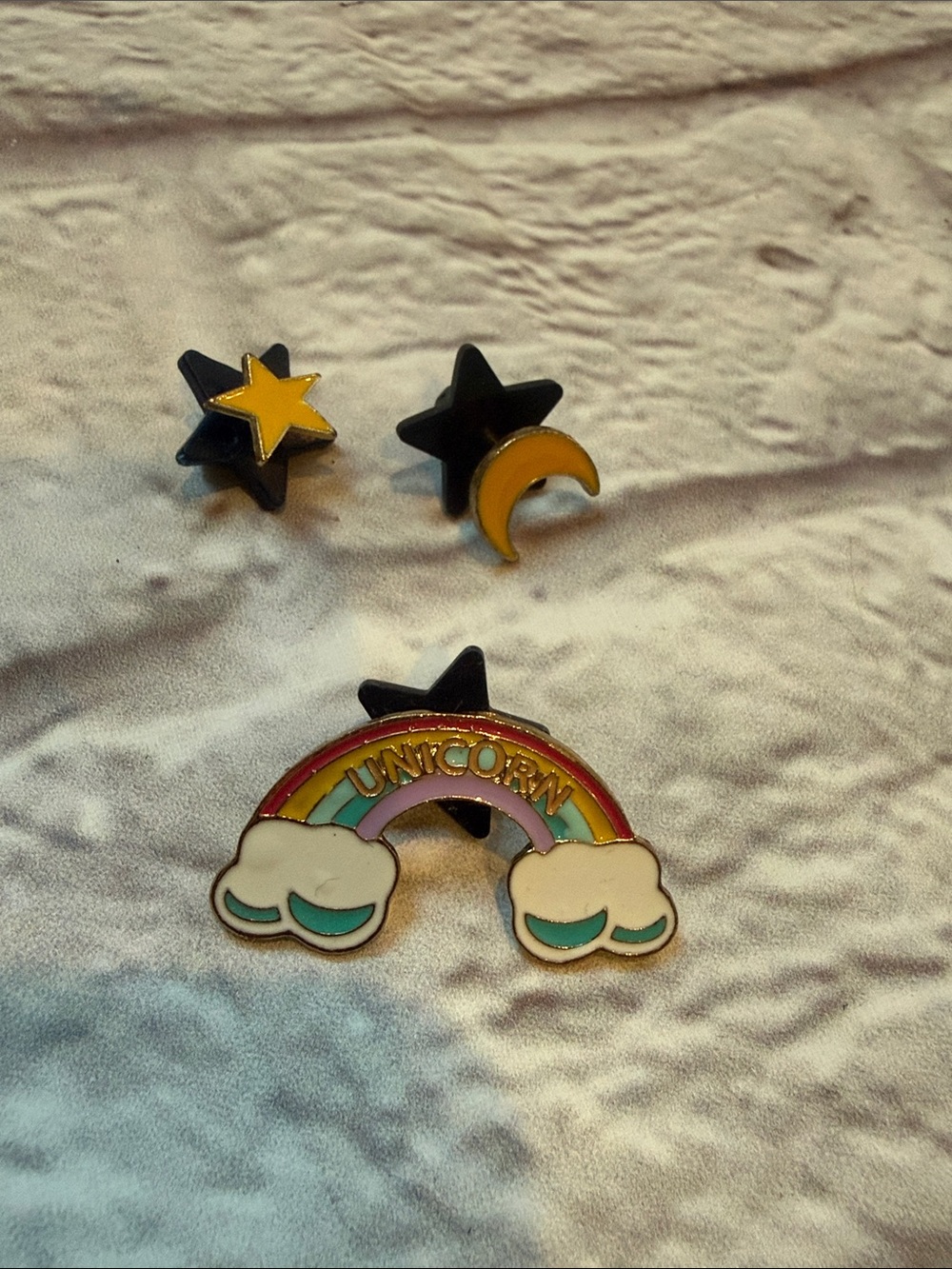 Unicorn Rainbow Star moon Enamel Pin Set